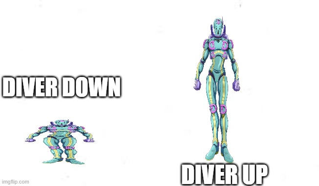 DIVER DOWN imgflip.com DIVER UP