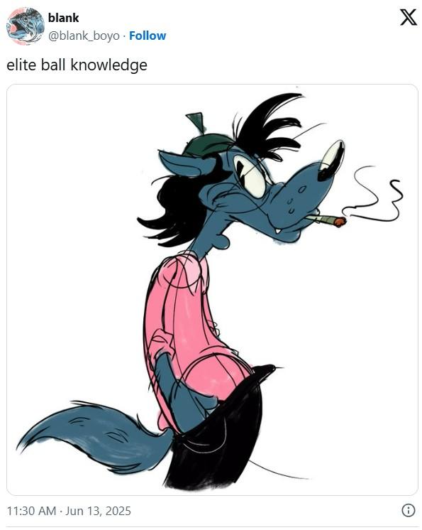 blank @blank_boyo Follow elite ball knowledge 11:30 AM Jun 13, 2025 X