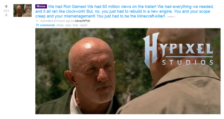 HANK! DON'T REWRITE THE ENGINE!! WE'RE ALREADY FIVE YEARS INTO DEVELOPMENT! HAAAAAANKK!!
!https://preview.redd.it/5x9yv761yv8f1.jpeg?width=565&format=pjpg&auto=webp&s=fe2ebc9d0dd5f13635be85279bf3d148a9953eca!