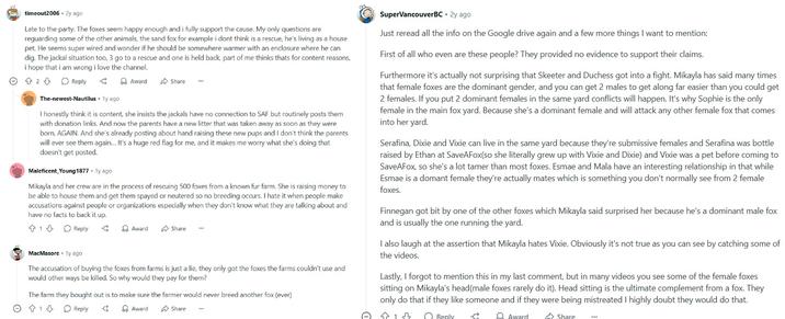 Comments collected from a Reddit post about Mikayla Raines. Some is criticism, some is defence.