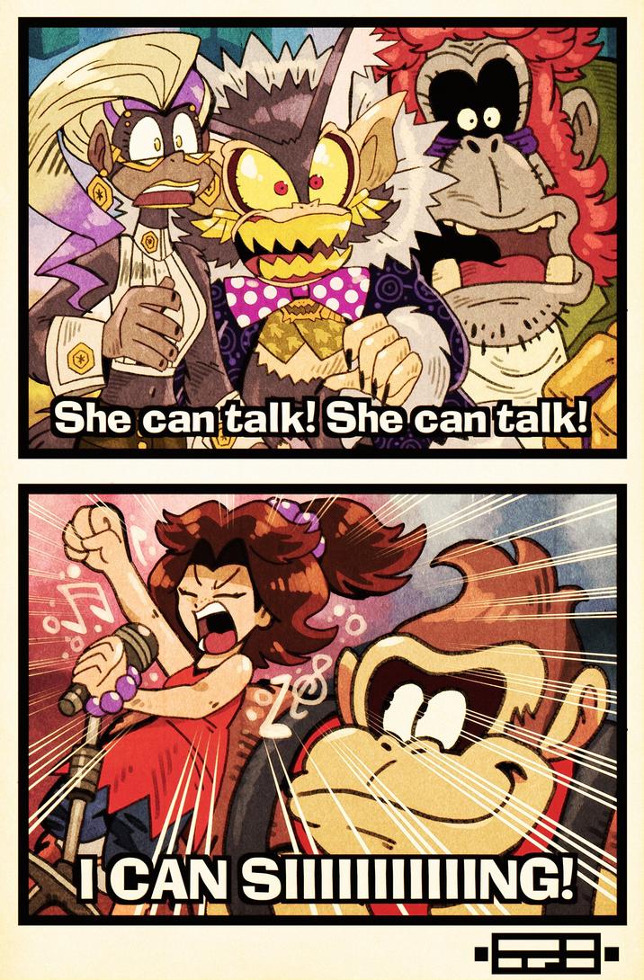 She can talk! She can talk! ICAN SIIIIIIIIIIING!