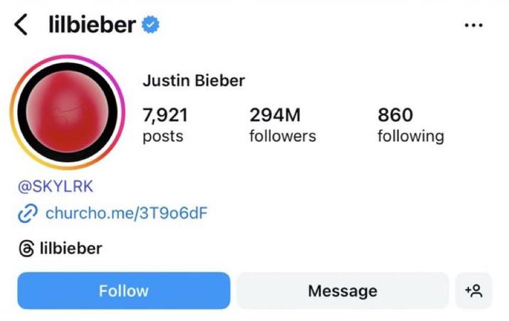 A screenshot of Justin Bieber's new "lilbieber" username. Posted to Reddit.