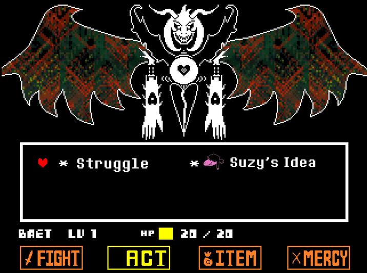 * Struggle X BAET LU 1 HP ZD 20 FIGHT ACT Suzy's Idea ITEM XMERCY