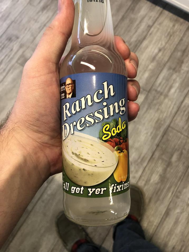 Ranch Dressing Soda 12 Fl Oz all get yer fixins