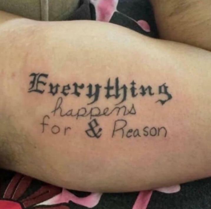 Everything happens for & Reason