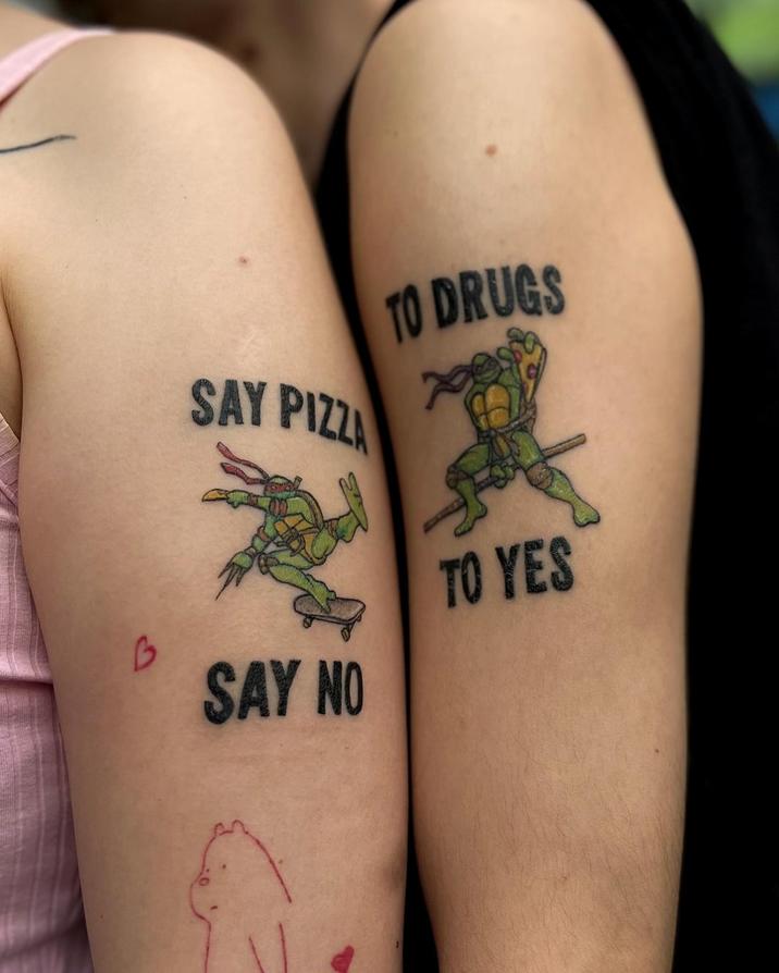 SAY PIZZA SAY NO TO DRUGS TO YES