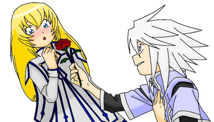 Tales of Symphonia: Genis loves Colette
https://www.deviantart.com/broadwayjadeofficial/art/Genis-loves-Colette-278424488

I guess this is an alternative possibility if Lloyd ends up with Sheena and Presea keeps rejecting Genis Sage.

Note: Never be a SIMP, it will never end well