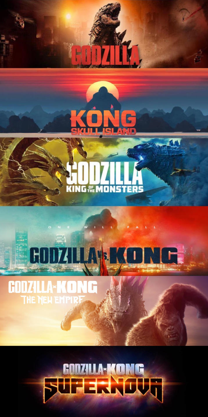 GODZILLA KONG SKULL ISLAND GODZILLA OF KING THE MONSTERS ONE ILL GODZILLA KONG GODZILLA-KONG THE NEW EMPIRE GODZILLA-KONG SUPERNOVA