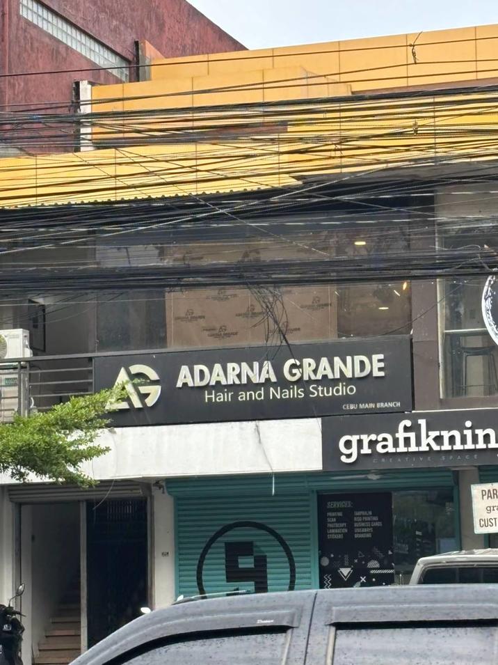 A photo of a business called "Adarna Grande," which resembles the name of the American popstar "Ariana Grande":https://knowyourmeme.com/memes/people/ariana-grande. The post was a part of a mid-2025 "TikTok":https://knowyourmeme.com/memes/sites/tiktok trend.
