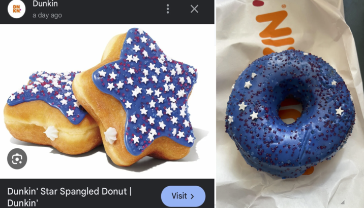 DN KN Dunkin a day ago ☑ Dunkin' Star Spangled Donut | Dunkin' NJ Visit >
