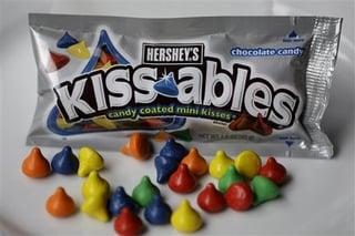 HERSHEY'S Chocolate candy KISS ables candy coated mini Kisses: