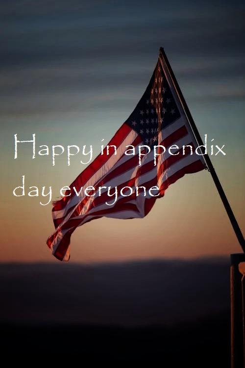 **** ******* ****** ***/* Happy appendix day everyone