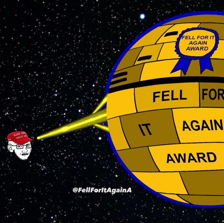 MAKE AN GREAT AGA @FellForltAgainA FELL FOR IT AGAIN AWARD IT FELL FOR AGAIN AWARD