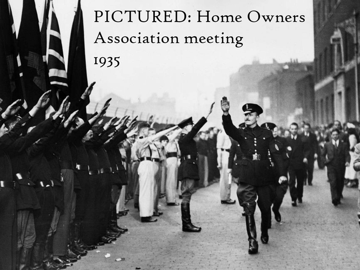 PICTURED: Home Owners Association meeting 1935