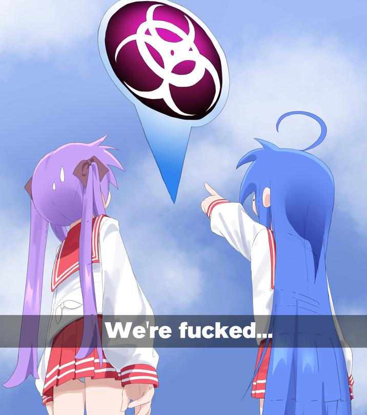 We're f-----...