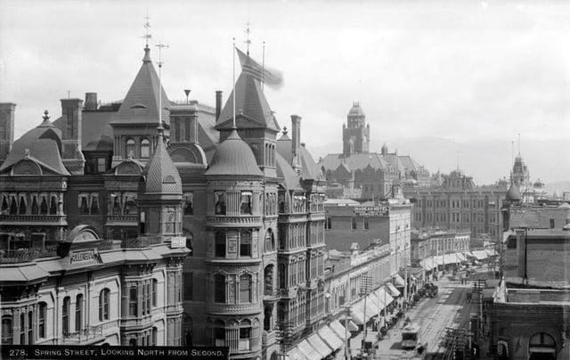 KEN 278. SPRING STREET, LOOKING NORTH FROM SECOND,