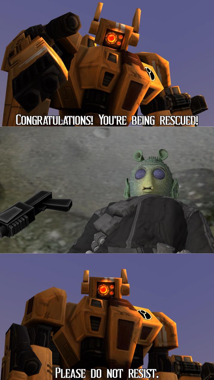 www 4 CONGRATULATIONS! YOU'RE BEING RESCUED! PLEASE DO NOT RESIST.