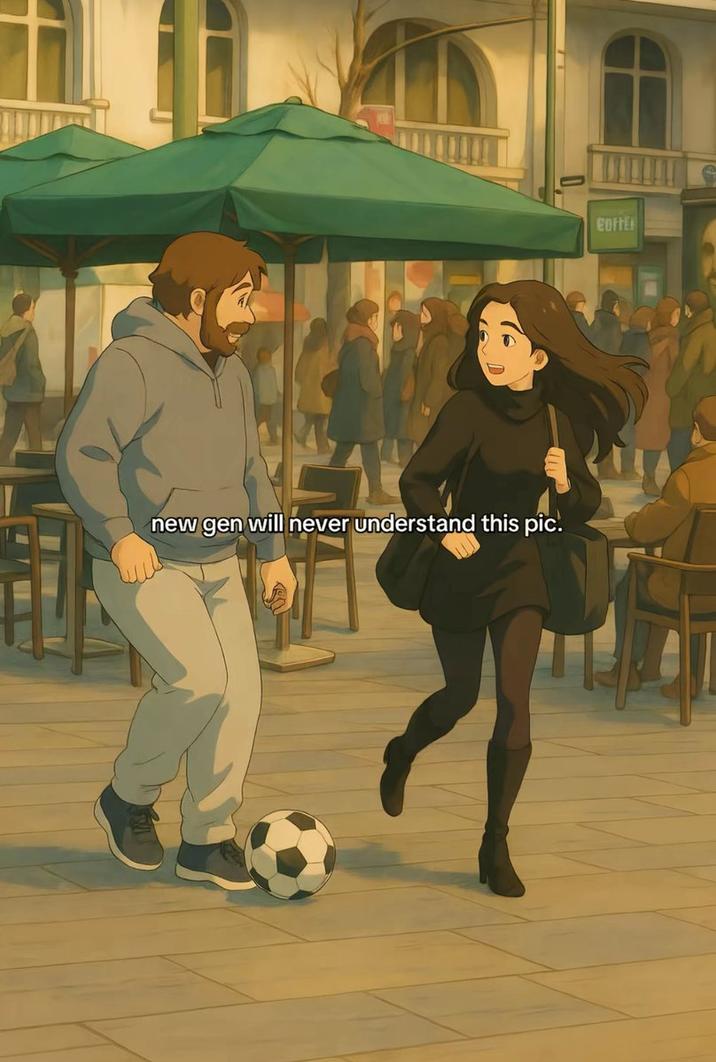 New Gen Doesn't Know Ronaldo Homeless Prank An AI-generated frame from a viral video captioned, "New gen will never understand this pic." The image is from a video of Ronaldo asking a woman out while dressed as a homeless person.