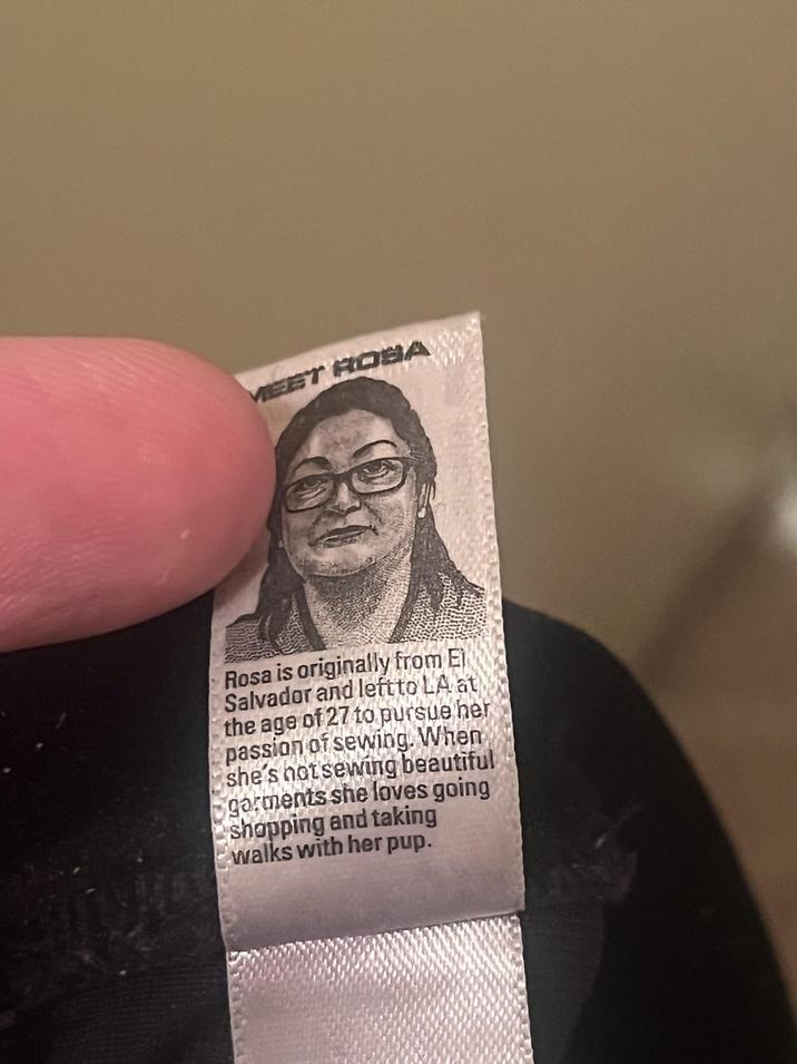 MEET ROSA Rosa is originally from Ei Salvador and left to LA at the age of 27 to pursue her passion of sewing. When she's not sewing beautiful garments she loves going shopping and taking walks with her pup.