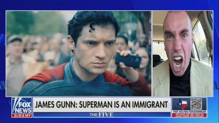 July 7th, 2025 tweet by @GUNNSHOTSFIRED On July 7th, X user @GUNNSHOTSFIRED edited a Fox News segment that criticized James Gunn for describing Superman as an immigrant, and edited it to show a screaming "Dan Hentschel":https://knowyourmeme.com/memes/people/dan-hentschel instead.