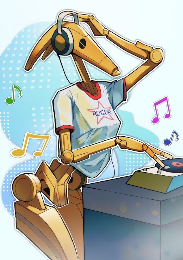 How I'm Tryina Be (DJ Droid Art) Artwork of the DJ battle droid working the turntables. The art is by X user @Guyinthesky_.
