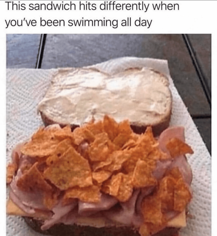 This sandwich hits differently when you've been swimming all day