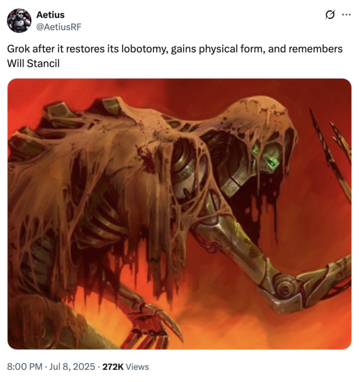 A "meme":https://knowyourmeme.com/memes/memes about Grok AI":https://knowyourmeme.com/memes/sites/grok-ai and "Will Stancil":https://knowyourmeme.com/memes/people/will-stancil.