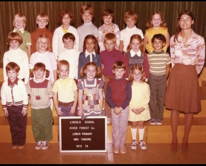 LINCOLN SCHOOL RIVER FOREST ILL LOWER PRIMARY MRS TANGORA 1975 76