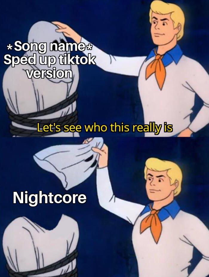 *Song name* Sped up tiktok version 16 Let's see who this really is Nightcore 水 100/1