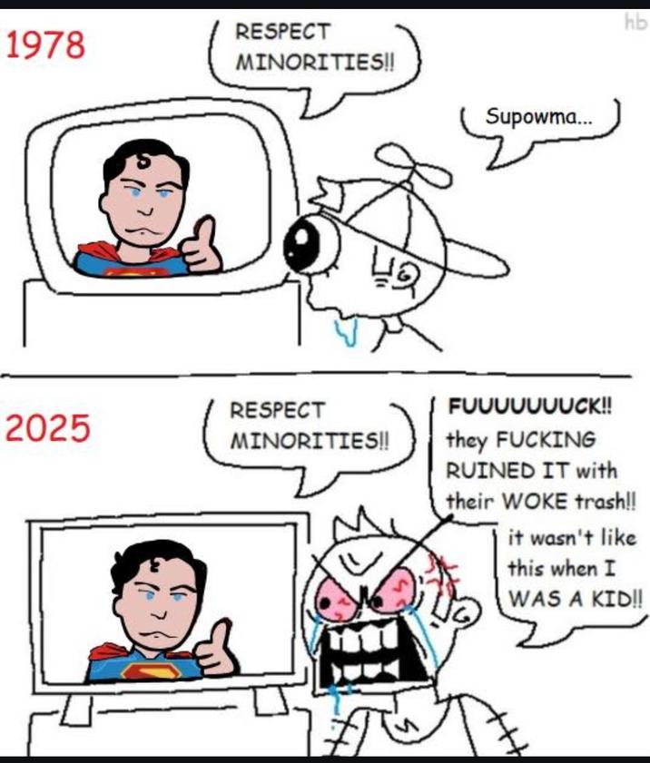 RESPECT 1978 MINORITIES!! 42 2025 RESPECT MINORITIES!! Supowma... hb FUUUUUUUCK!! they F------ RUINED IT with their WOKE trash!! it wasn't like this when I WAS A KID!!