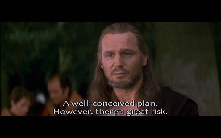 A well-conceived plan. However, there's great risk.