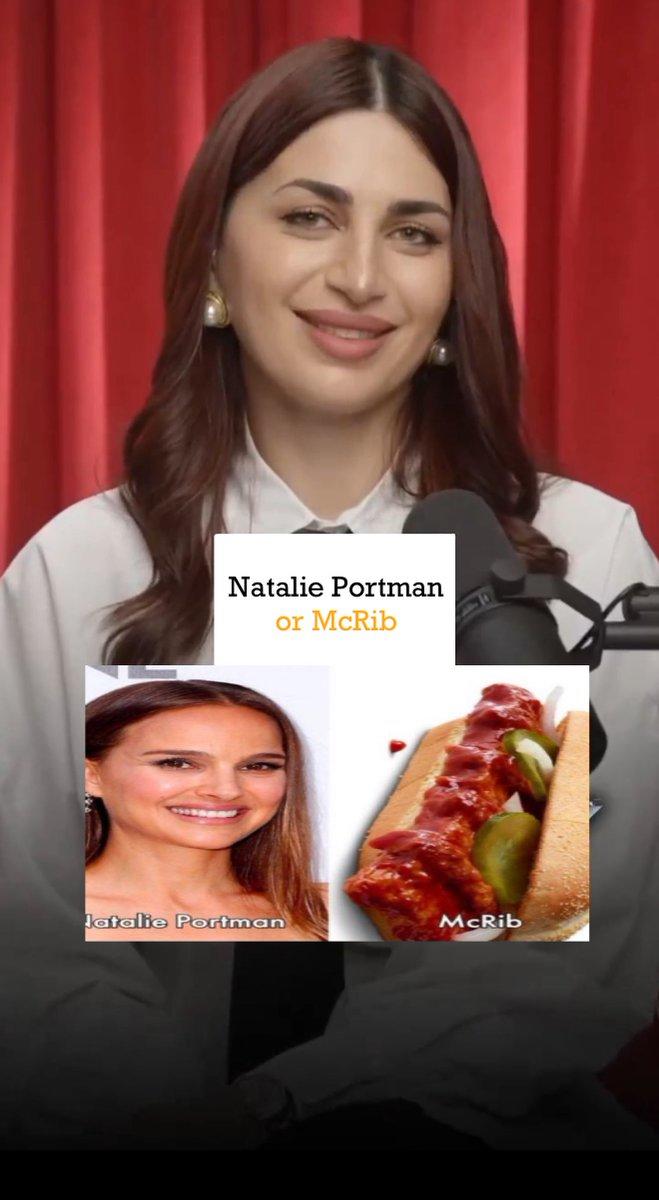 Natalie Portman or McRib (make a choice) Natalie Portman or McRib Jatalie Portman McRib