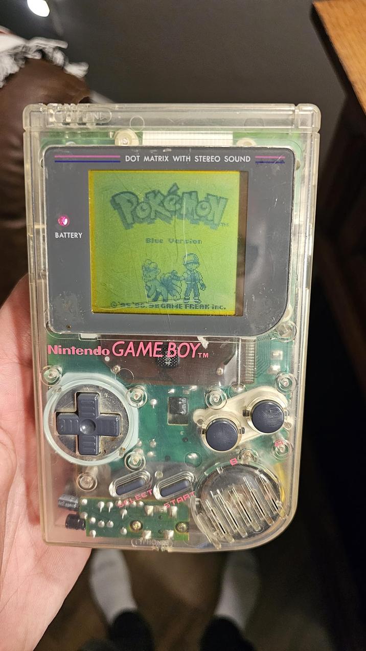 BATTERY DOT MATRIX WITH STEREO SOUND Pokémon Blue Vencion 1998 GAME FREAK inc. Nintendo GAME BOYTM START