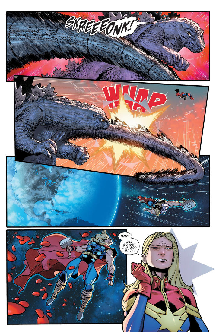 SKREEEONK! WHAP OOF. I'LL GO GET OUR GOD BACK.
