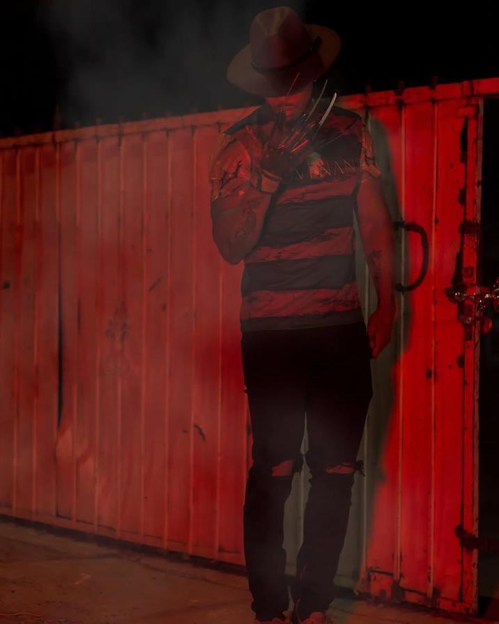 Fit Pic #5 A photo of streamer "Low Tier God":https://knowyourmeme.com/memes/people/low-tier-god, also known as LTG or Dale Wilson, wearing an outfit inspired by the character "Freddy Krueger":https://knowyourmeme.com/memes/smoking-freddy-krueger from the _A Nightmare on Elm Street_ horror film franchise.