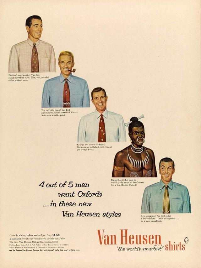 Fashion's new favorite! Van Ros collar in Oxfonl eleth. New, selt, sanded ellar, without stays The roll's the thing! Van Hall Lanon-down spread in Oxleel. Carves from beek to cullar point. College and alumni tradition! Button-down in Oxford clock Casual yet always dresy. 4 out of 5 men want Oxfords ...in these new Cane in whites, colors and stripes. Only $4.50 Hamer has it that even he would gladly swap his beer's teeth for a Van Heusen Oxfor Van Heusen styles A new shirt free if your Van Heusen skrinks out of sice. The ties: Van Heusen Oxford Shirtmates, $1.50 PJC N.V. 1. N.Y. Make of Vee How Many Site and the focus Van Hessen Connery Shire with the soft caller that won't wridis ev Style sensation! Van Hall collar in Oxford cloth... rolls as it specials. fut a more casual look. Van Heusen "the world's smartest" Shirts 9