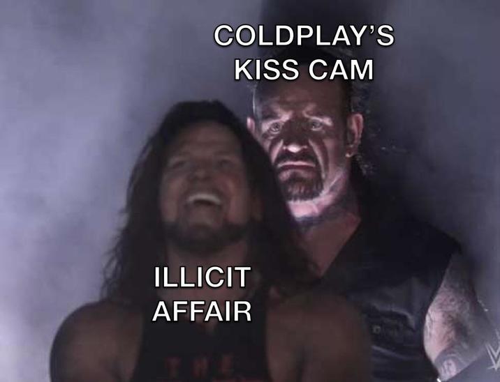 COLDPLAY'S KISS CAM ILLICIT AFFAIR