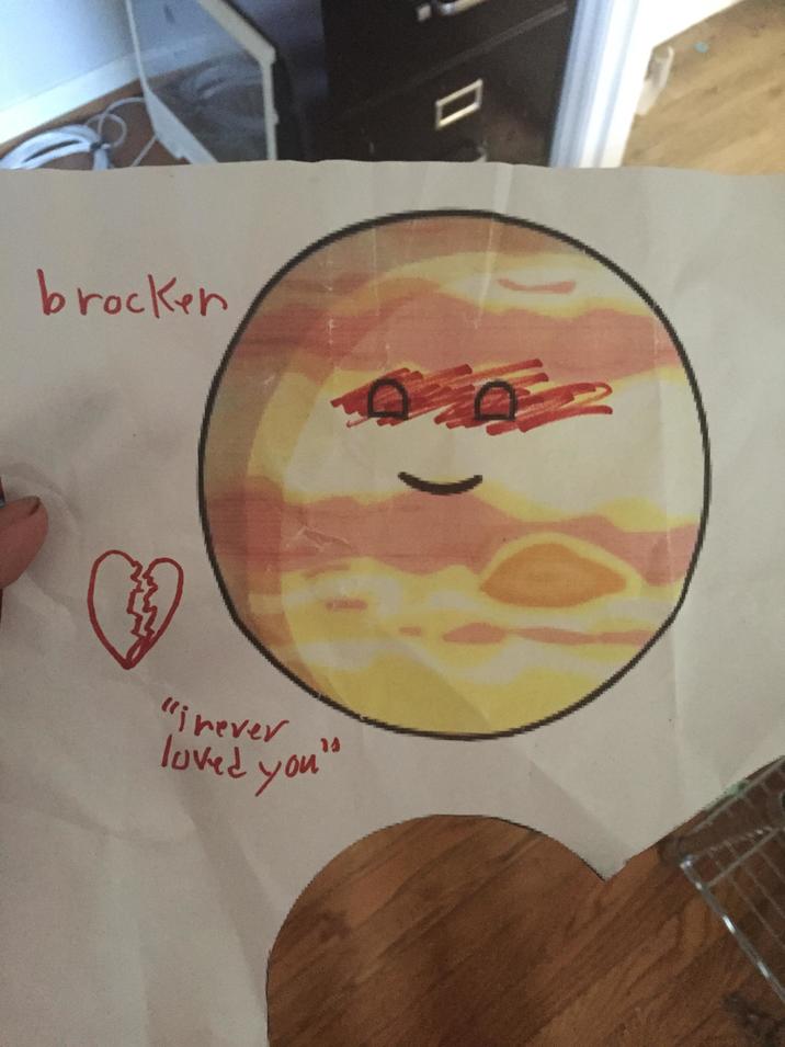 brocken "I never loved you"
