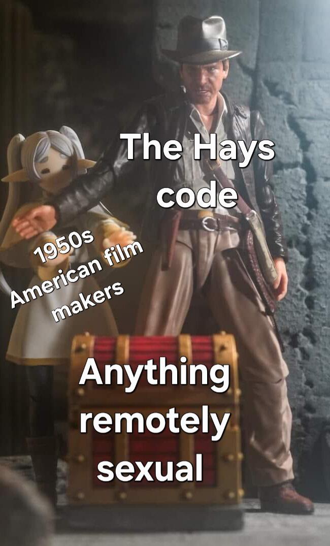 1950s American film makers The Hays code Anything remotely sexual