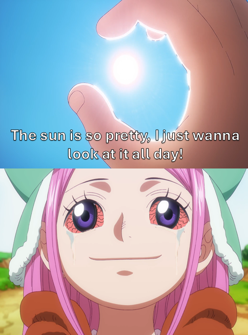 The sun is so pretty, I just wanna look at it all day!
