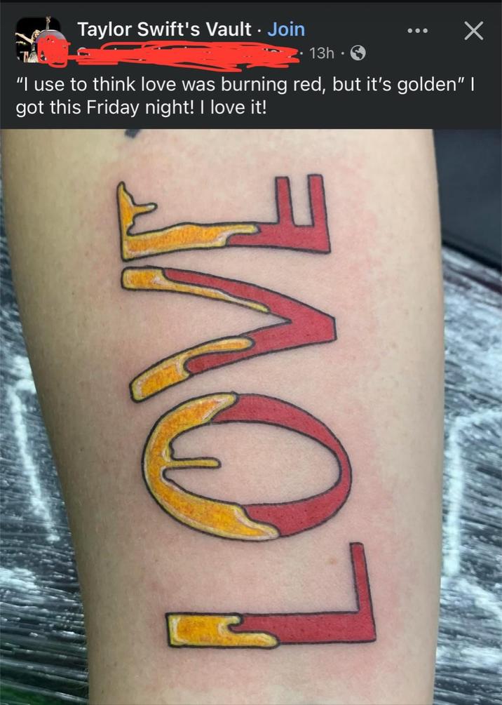 Taylor Swift's Vault . Join 13h. ✓ "I use to think love was burning red, but it's golden" I got this Friday night! I love it! यु