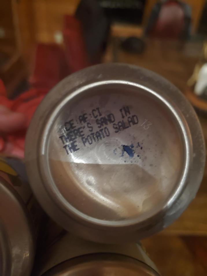 DE RF CI THERE'S SAND IN THE POTATO SALAD