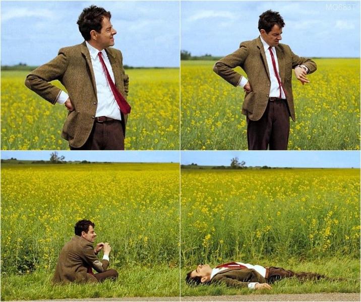 A template for the Mr. Bean Waiting meme. The template is in high quality.