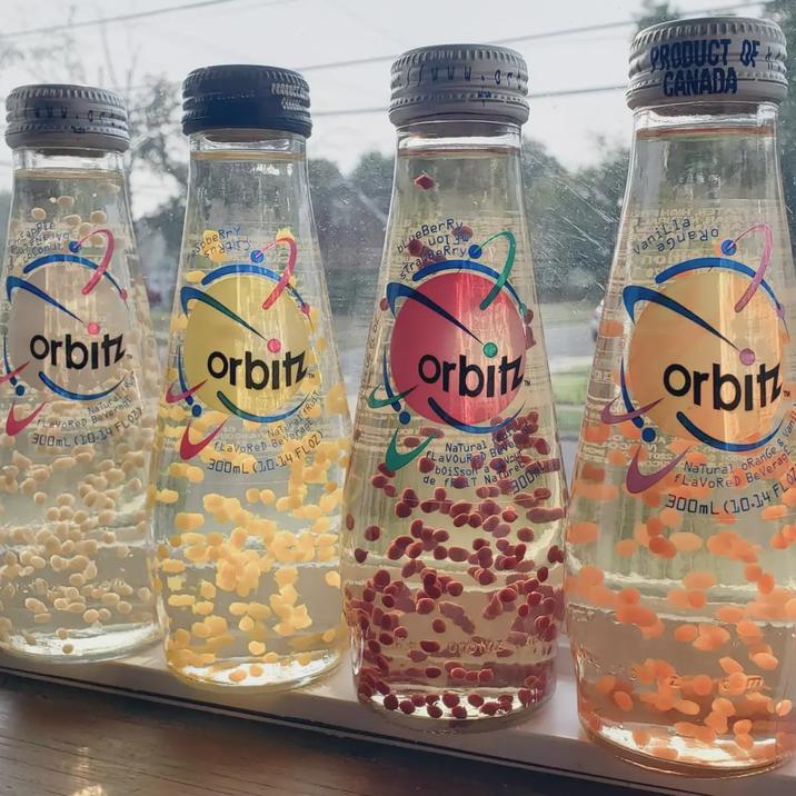 apple obeRry PRODUCT PRODUCT OF CANADA orbitz Natural LevoReD Beverag 300mL (1.0.14 FLOZY orbitz Natural FRUIT FLaVoReD Beverag 300mL (10.14 FLOZ Tr eBerRy BeRry Orbitz Vanilla ague o NaTural FLAVOURD Beve de fiT Nature boisson a 300 TOSS Orbit fLaVoReD Beverag NaTural oRanGe 300mL (1.0.1.4 FLO