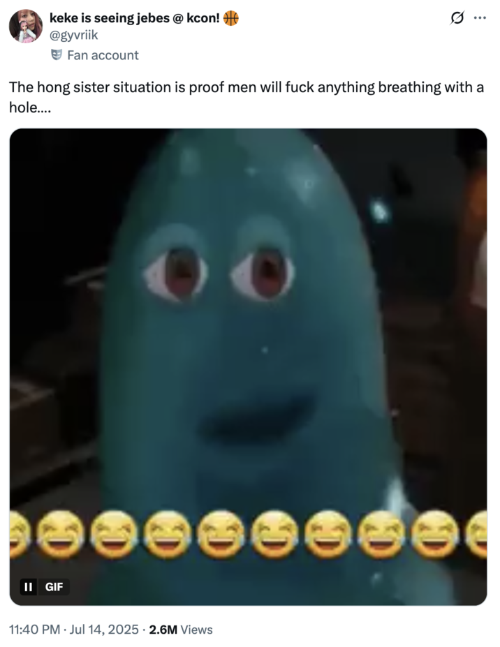 A "tweet":https://knowyourmeme.com/memes/sites/twitter-x using the "B.O.B. Staring":https://knowyourmeme.com/memes/bob-staring "GIF":https://knowyourmeme.com/memes/cultures/gif.