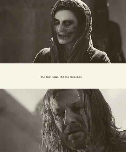 She don't speak. But she remembers.