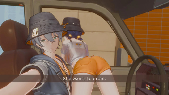 She wants to order.