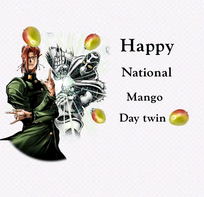 Happy National Mango Day twin