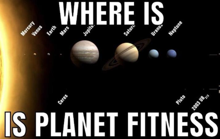Ceres Mercury Venus Earth Mars WHERE IS Jupite Satur Uranu Neptune IS PLANET FITNESS Pluto 2003 UB13