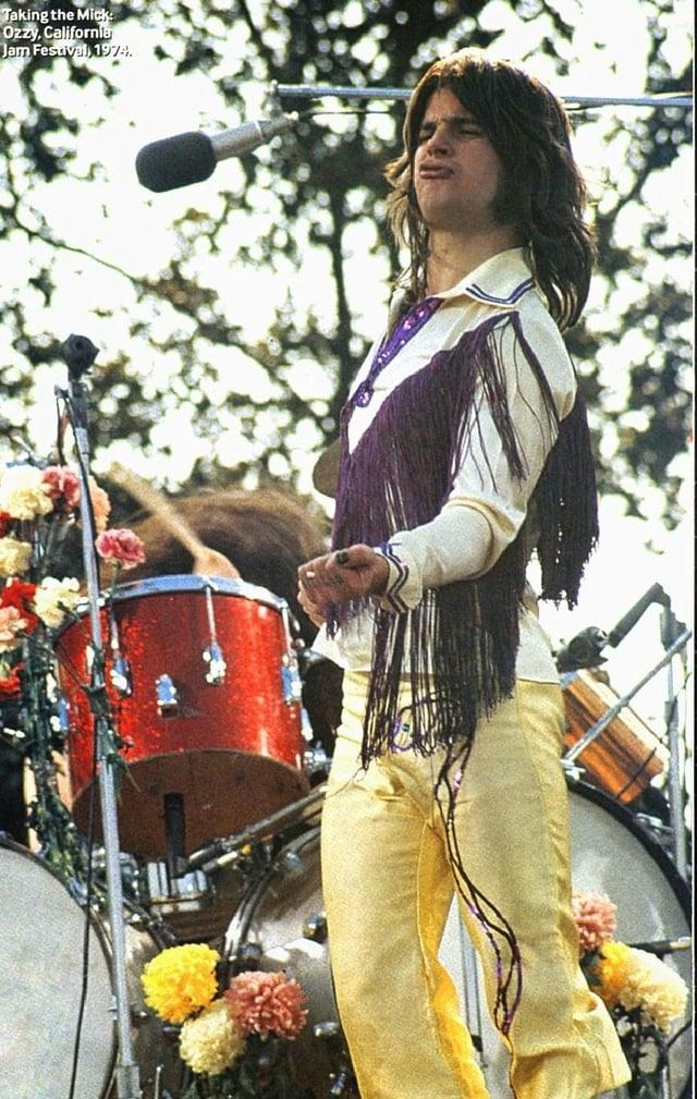 Taking the Mick: Ozzy, California Jam Festival, 1974.